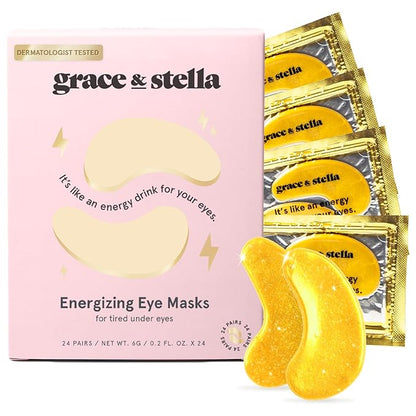 【追跡可能海外メール便】Under Eye Mask  Reduce Dark Circles  Puffy Eyes Undereye Bags Wrinkles Gel Under Eye Patches Self Care by grace and stella 4.8oz アンダーアイマスク くま  ジェルアンダーアイパッチ セルフケア  byグレースアンドステラ 6g