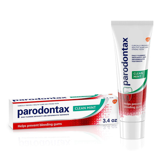 【追跡可能海外メール便】 Parodontax Toothpaste for Bleeding Gums Gingivitis Treatment and Cavity Prevention Clean Mint  3.4oz　パロドンタックス 防用歯磨き粉 クリーンミント