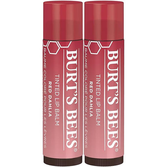 【追跡可能メール便】Burt's Bees Lip Tint Balm Red Dalia 2-Pack  0.15oz バーツビーズ リップティントバーム（レッドダリア）2本パック