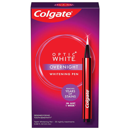 【追跡可能海外メール便】 Colgate Optic White Overnight Teeth Whitening Pen 0.08oz  コルゲートオーバーナイトホワイトニングペン 2.5ml ホワイトニングケア　ホワイトニング　白い歯