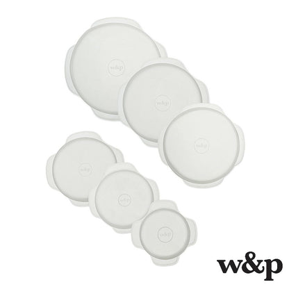【追跡可能海外メール便】W&P Reusable Silicone Stretch Lid, Set of 6  W&P  繰り返し使えるシリコーンストレッチ蓋 6サイズ入り  再利用可能  キッチン用品