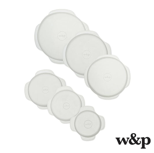 【追跡可能海外メール便】W&P Reusable Silicone Stretch Lid, Set of 6  W&P  繰り返し使えるシリコーンストレッチ蓋 6サイズ入り  再利用可能  キッチン用品
