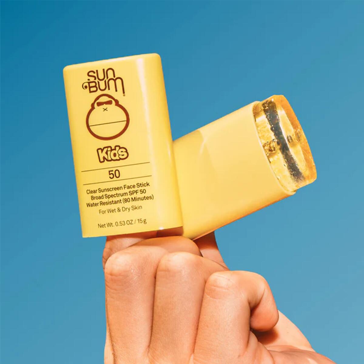 【追跡可能海外メール便】 サンバム キッズ SPF50 クリア・サンスクリーン・フェイススティック 15g Sun Bum Kids SPF 50 Clear Sunscreen Face Stick 15g 日焼け止め スティック 子ども キッズ 耐水 透明