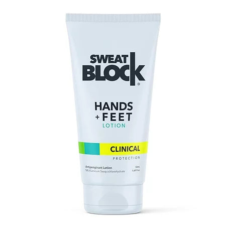 【追跡可能海外メール便】SweatBlock Antiperspirant Lotion for Hands & Feet 1.69oz スウェットブロック 手足用の制汗剤 50ml 手汗 足のムレ 足の臭い サラサラ 多汗症 汗