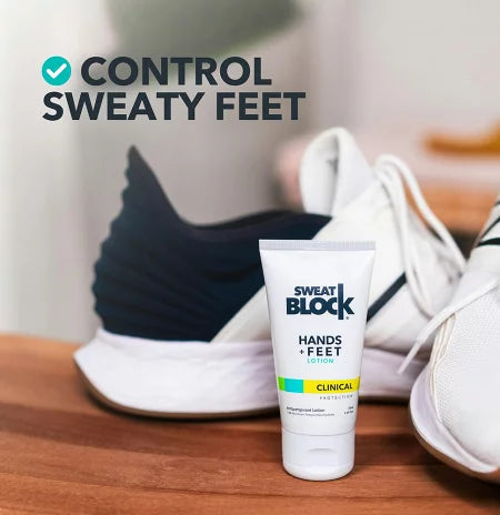 【追跡可能海外メール便】SweatBlock Antiperspirant Lotion for Hands & Feet 1.69oz スウェットブロック 手足用の制汗剤 50ml 手汗 足のムレ 足の臭い サラサラ 多汗症 汗