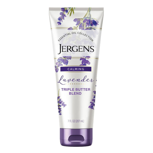 【追跡可能海外メール便】Jergens Lavender Body Butter Body and Hand Lotion 7oz ラベンダー ボディバター ボディ＆ハンドローション 207ml 乾燥肌対策 うるおい