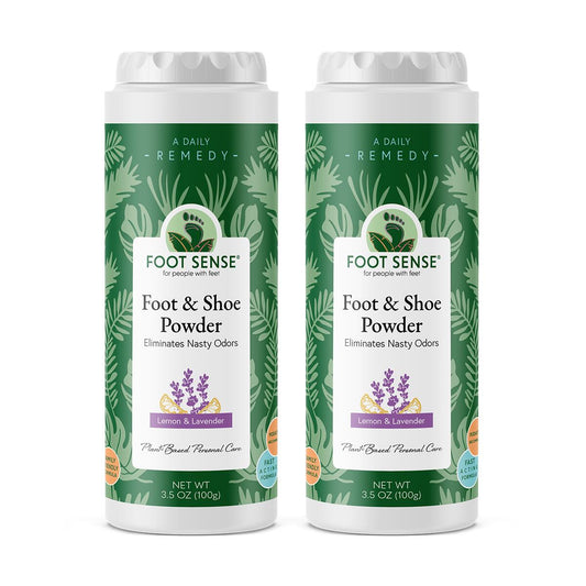 【エクスプレス便】【お得な2個セット】 フットセンス フット＆シューパウダー 100g ×2個 Footsense Natural Foot and Shoe Odor Eliminator 3.5oz 2Pack 靴 消臭 足の臭い 対策 天然成分100% 足 臭い パウダー 臭い消し
