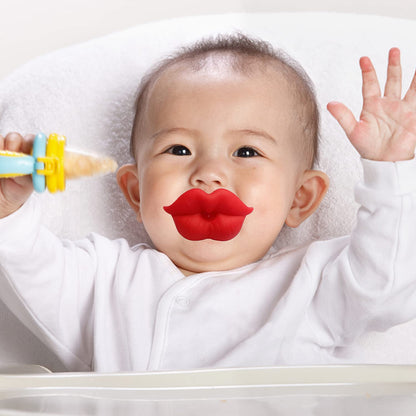 【追跡可能海外メール便】6個セット Funny Pacifier Infant Pacifier Cute Kissable Lips and Gentleman Mustache Teeth Pacifier 3.52oz ファニーパシファイア リップマーク 歯 髭付き おしゃぶり 新生児　99.8g　赤ちゃん  ベビー用品