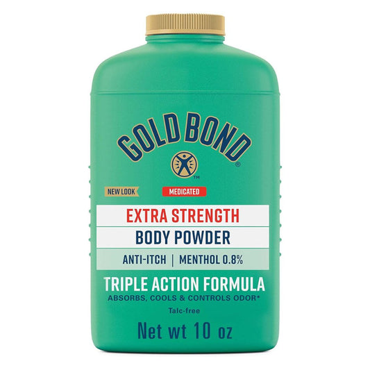 【エクスプレス便】Gold Bond Medicated Talc-Free Extra Strength Body Powder10 oz <br> ゴールドボンド 薬用タルク不使用 ボディパウダー 強力タイプ 283g