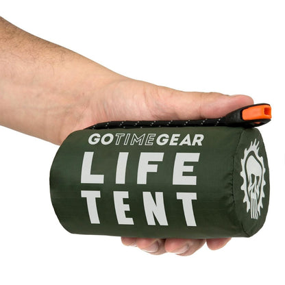 【エクスプレス便】Go Time Gear Survival Life Tent  2 Person Mylar Emergency Shelter Tube Tent + Paracord 8.7oz  ゴー タイム ギア サバイバルライフテント  2人用 緊急シェルターチューブテント + パラコード 246g 防災 防災グッズ
