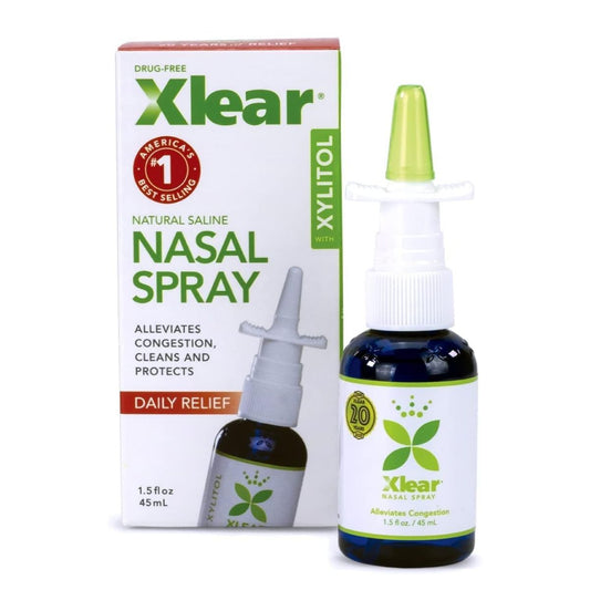 【追跡可能海外メール便】Xlear Nasal Spray with Xylitol 1.5 oz キシリトール入り Xlear 鼻スプレー 45ml