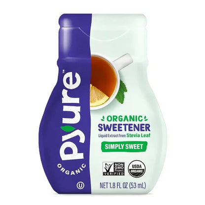 【追跡可能海外メール便】【Pyure Organic】 Liquid Stevia Drops, Simply Sweet 1.8 oz ピュアオーガニック ステビア シンプリースィート 天然甘味料 オーガニック グルテンフリー ヴィーガン 非遺伝子組換え体 糖質０ カロリー０