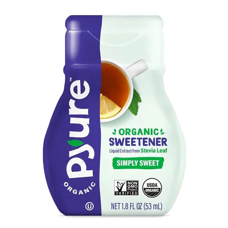 【追跡可能海外メール便】【Pyure Organic】 Liquid Stevia Drops, Simply Sweet 1.8 oz ピュアオーガニック ステビア シンプリースィート 天然甘味料 オーガニック グルテンフリー ヴィーガン 非遺伝子組換え体 糖質０ カロリー０