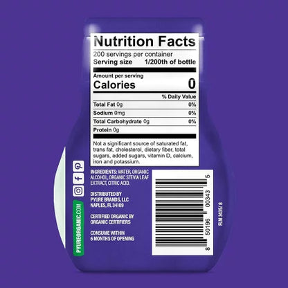 【追跡可能海外メール便】【Pyure Organic】 Liquid Stevia Drops, Simply Sweet 1.8 oz ピュアオーガニック ステビア シンプリースィート 天然甘味料 オーガニック グルテンフリー ヴィーガン 非遺伝子組換え体 糖質０ カロリー０