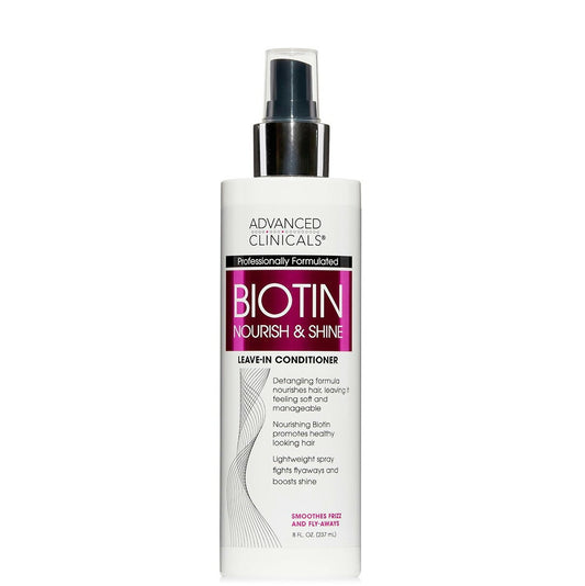 【エクスプレス便】Advanced Clinicals Biotin Leave-in Conditioner  8 Fl Oz　アドバンスド クリニカルズ ビオチン リーブイン ヘアコンディショナー 237ml　 ヘアケア　トリートメント　傷み