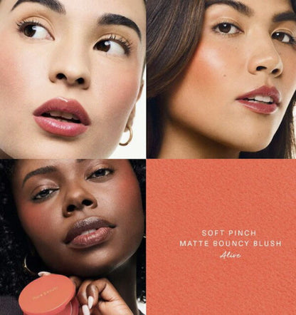 【エクスプレス便】Rare Beauty レアビューティー by Selena Gomez Rare Beauty Soft Pinch Matte Bouncy Blush Alive (bright coral orange) 0.22oz　ソフトピンチ マット バウンシー ブラッシュ 色：アライブ (ブライトコーラルオレンジ)   セレーナゴメス