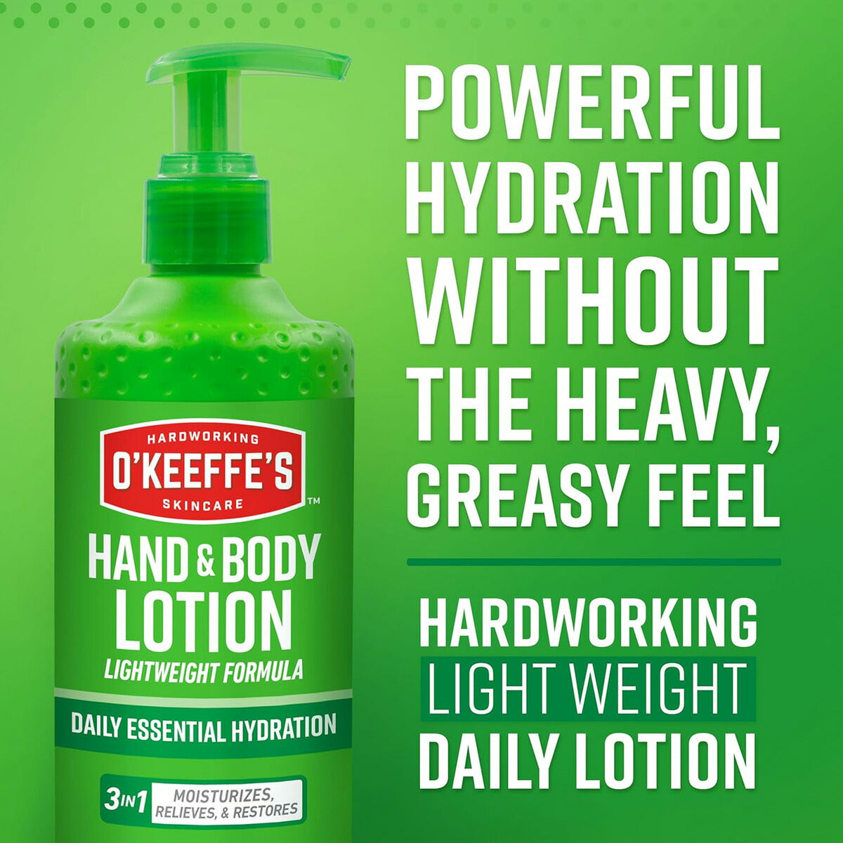 【エクスプレス便】 O'Keeffe's Hand and Body Lotion 12oz　オキーフス ハンド＆ボディローション 340g  乾燥肌 保湿 オールインワン