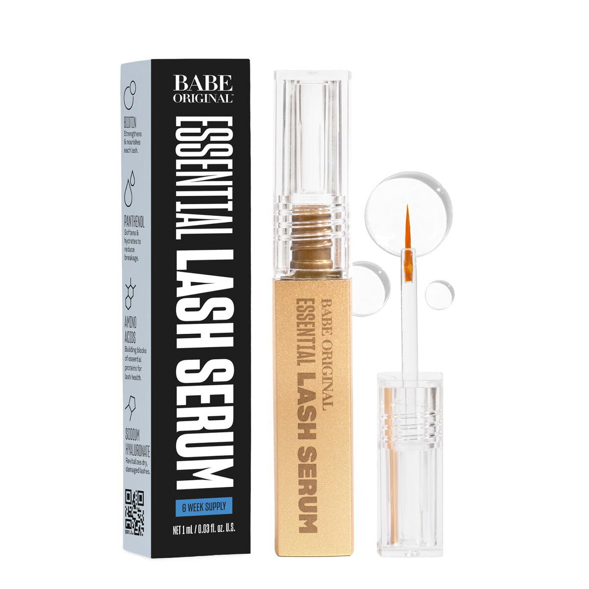 【追跡可能海外メール便】Babe Original  ラッシュセラム 1ml   ベイブ オリジナル  Lash Serum 0.03oz  まつ毛美容液