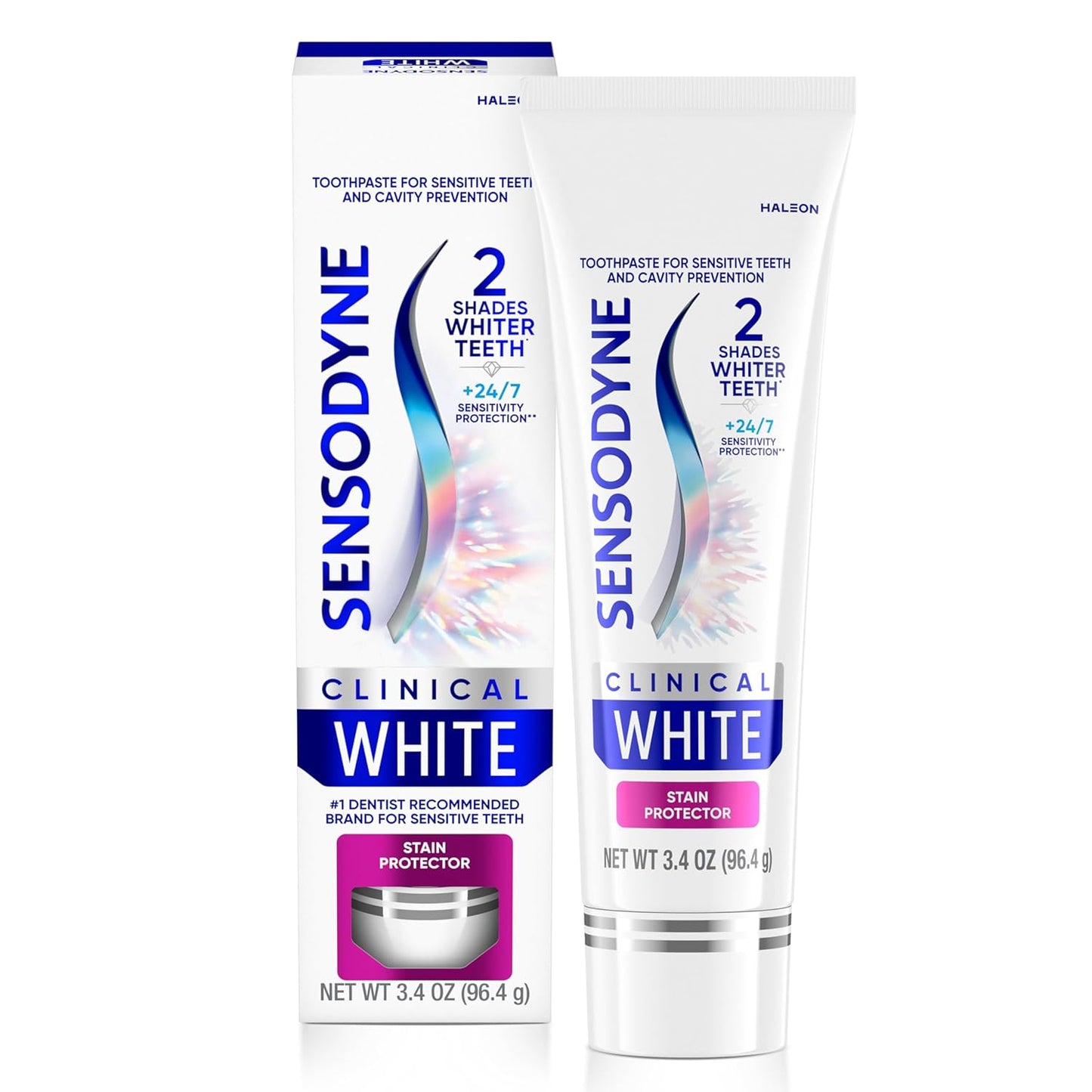 【追跡可能海外メール便】Sensodyne クリニカル ホワイト 歯磨き粉 96.4g センソダイン Clinical White Toothpaste Clinically Proven Whitening for Sensitive Teeth 3.4oz