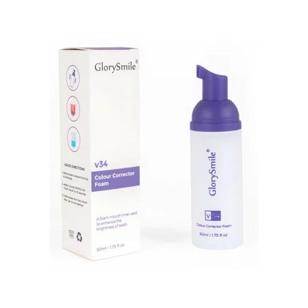 【追跡可能海外メール便】  GlorySmile Purple Foam Toothpaste for Teeth Whitening グローリースマイル パープルフォーム ホワイトニング歯磨き粉 50ml  / 1.75oz　紫色のホワイトニング歯磨き粉　ホワイトニング　白い歯