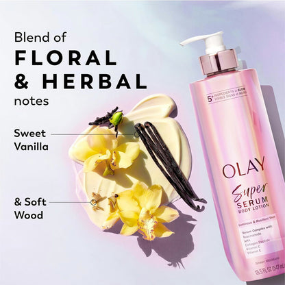 【エクスプレス便】Olay スーパーセラム ハンド & ボディローション 乾燥肌用 547ml オレイ Olay Super Serum Hand & Body Lotion for Dry Skin 18.5 fl oz 高保湿 うるおい肌 しっとり
