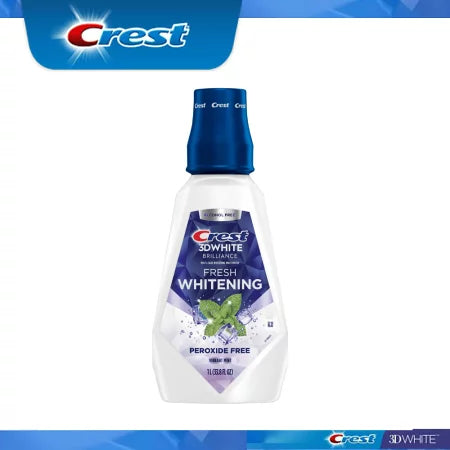 【エクスプレス便】 【Crest 3D White】クレスト３Dホワイト  ブリリアンスミント Crest 3D White Brilliance Whitening Mouthwash 33.8oz