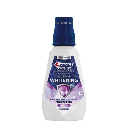 【エクスプレス便】 Crest 3D White<br />クレスト３Dホワイト  グラマラス マウスウォッシュ 32oz Crest 3D White  GLAMOROUS WHITE Mouthwash　ホワイトニング 白い歯 口元ケア