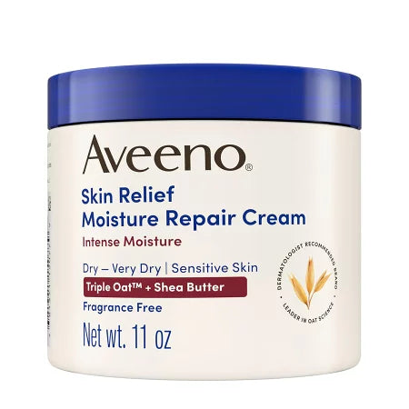 【エクスプレス便】Aveeno Skin Relief Intense Moisture Repair Body Cream 11oz アビーノ スキンリリーフ インテンス モイスチャーリペアボディクリーム 311g  乾燥肌 無香料 ボディケア 保湿