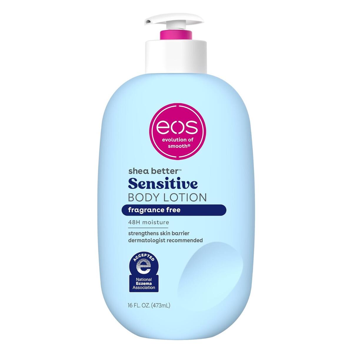 【エクスプレス便】eos シアバター センシティブスキン ボディローション 無香料 イオス Shea Better Sensitive Skin Body Lotion Fragrance Free 16oz / 473ml 乾燥肌 スキンケア ベタつかない 保湿 ヴィーガン