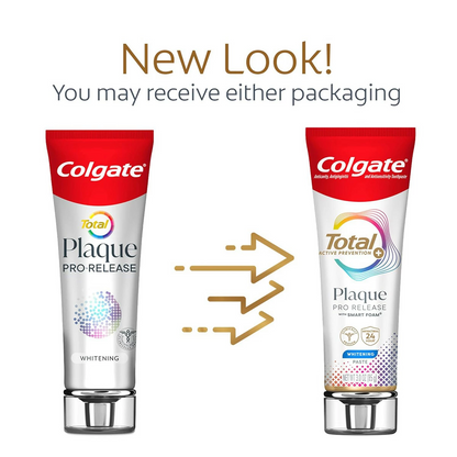 【追跡可能海外メール便】Colgate Total Plaque Pro Release Whitening Toothpaste 3.0oz</br>コルゲート トータルプラーク プロリリース ホワイトニング歯磨き粉 85g</br>白い歯　ホワイトニング　過敏症予防